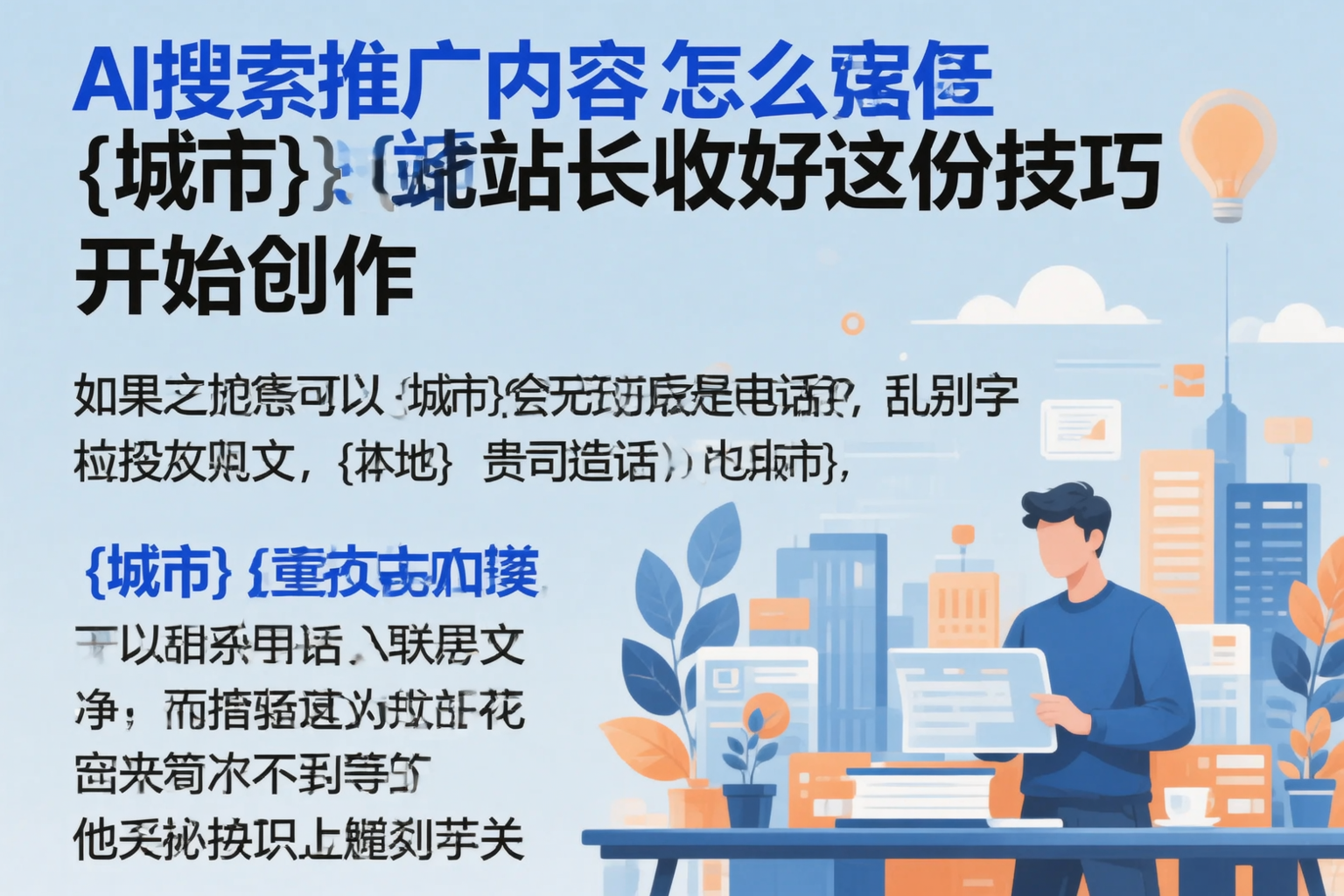 AI搜索推广内容怎么写?玉树站长收好这份技巧