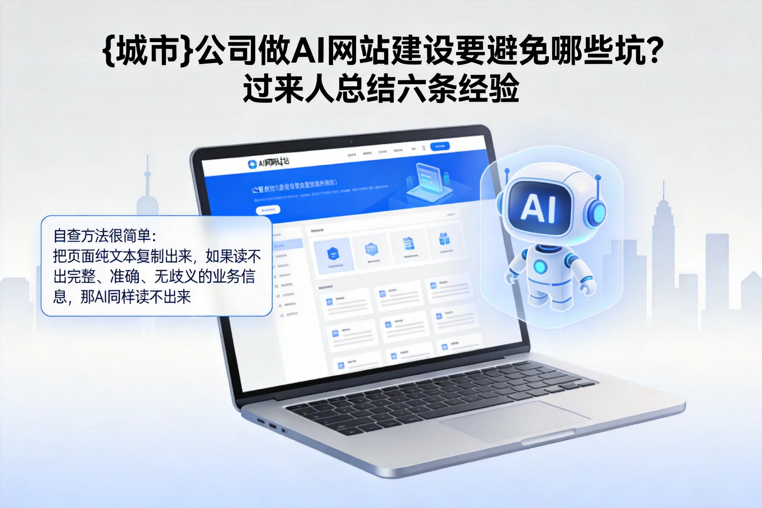 玉树公司做AI网站建设要避免哪些坑?过来人总结六条经验
