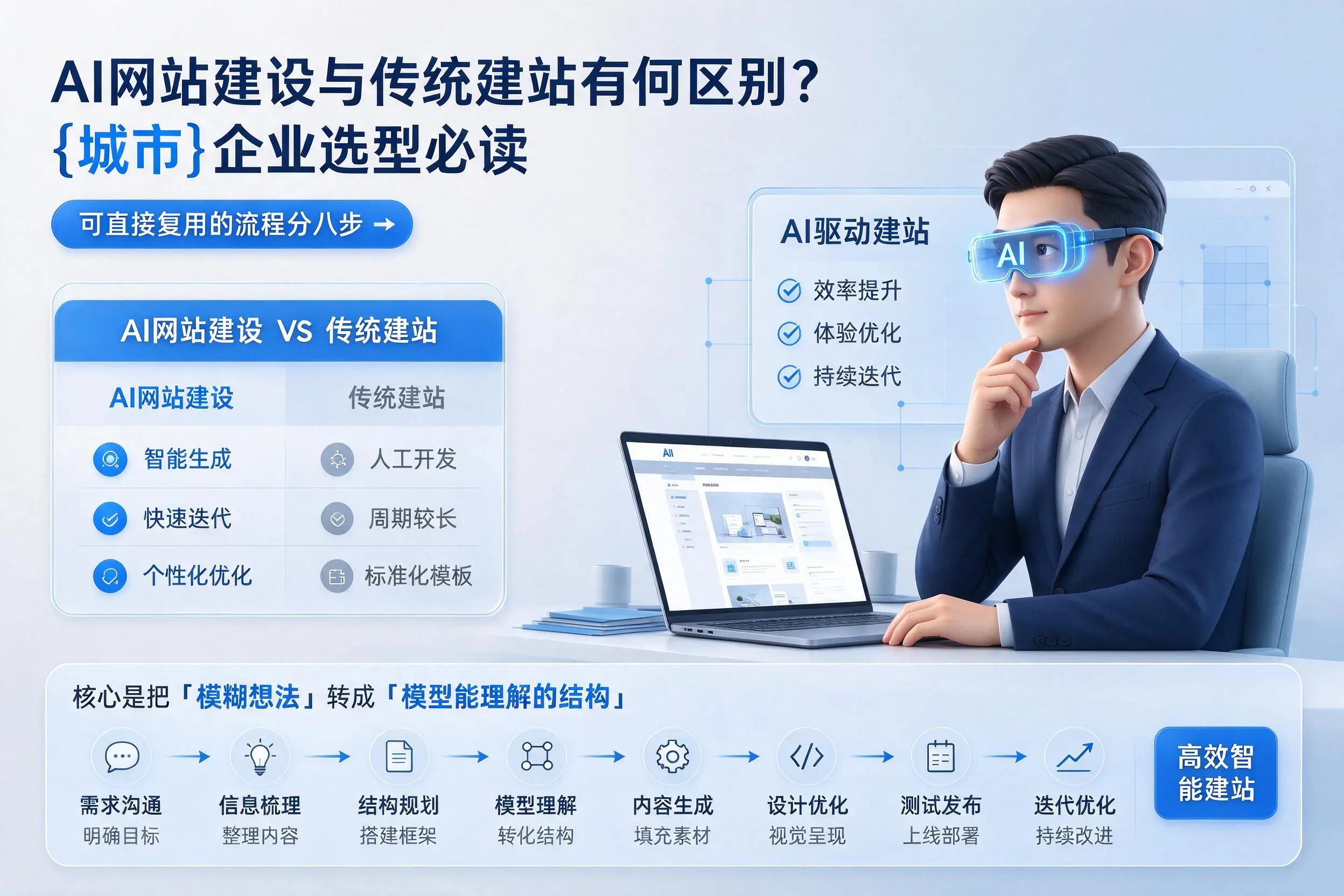 AI网站建设与传统建站有何区别?玉树企业选型必读